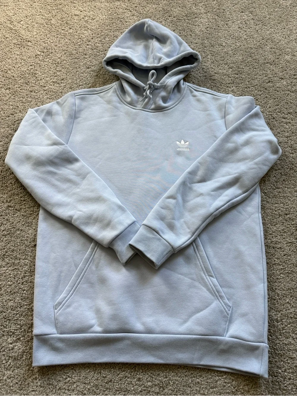 Adidas Originals Trefoil Essentials Blue Dawn Hoodie Men’s Medium